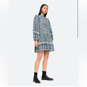 Sea NY Margo long sleeve tunic Dress XXS blue